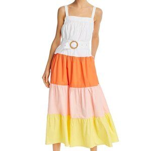 Color block Maxi Dress, sz XS